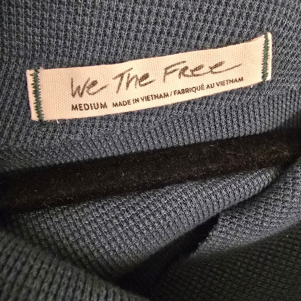 Free People We The Free Fuji Thermal, Teal - Size M Medium - Picture 2 of 11